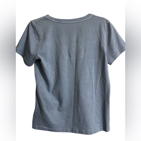 Lucky Brand Feel The Sunshine Embroidered Cotton Tee - Picture 3 of 4